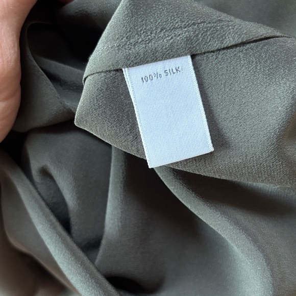 Josephine Chaus Petites Silk Olive Green Skirt Set - EUC - Picture 8 of 8